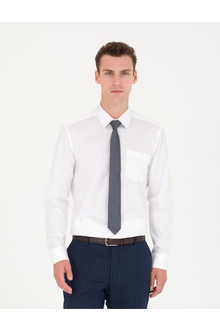 Pierre Cardin Erkek Beyaz Basic Gömlek 50277146-vr013 Beyaz
