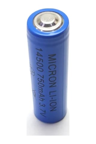 Micron 750 mAh 3.7 V 14500 Li-Ion Şarj Edilebilir Pil