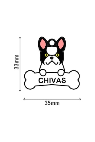 Majo İsimlik French Bulldog 33mx35mm