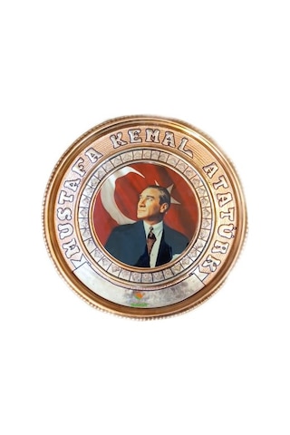 Bakır Tablo M.k.atatürk Tablosu Özel Elişçiliği A++ Kalite 30 Cm