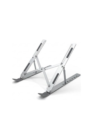 Notebook Standı 2in1 Katlanabilir Taşınabilir Folding Alüminyum Dizüstü Bilgisayar Standı Açısı Ayarlanabilir