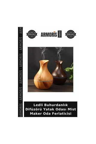 Ledli Buhurdanlık Difüzörü Yatak Odası Mist Maker Oda Ferlaticisi Çok Renkli