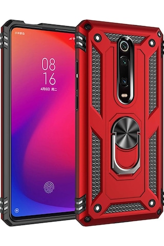 Xiaomi Mi 9T Kilif Zirhli Miknatisli Standli Tank Kapak 398112518