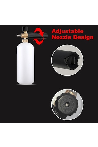 Besthome1 900ml Köpük Sulama Kabı, Basınçlı Yıkama Tabancası İçin Standart Hızlı Bağlantılı Model