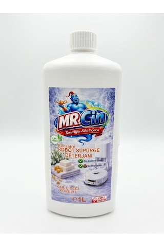 Mr.cin Robot Süpürge Deterjanı Karçiçeği Kokulu 1 Litre X 3 Adet 3’lü Set