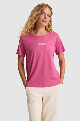 U.S. Polo Assn. U.s. Polo Assn. Kadın Fuşya Tişört 50323530-vr023 Fusya