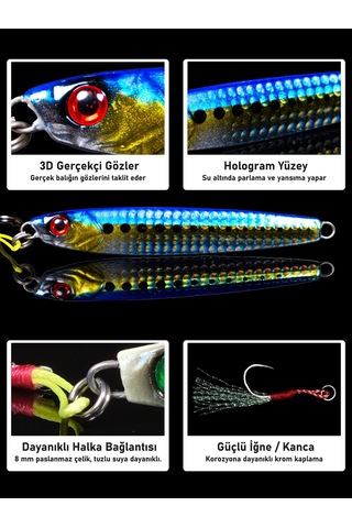 Jig, Zoka, Suni Yem, Glow Uv Metal Jig, 60gr 10cm Jıgto Tide 60