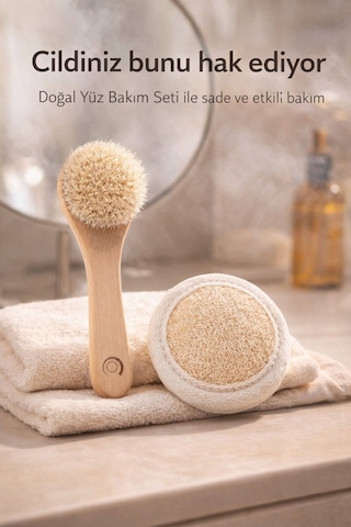 Doğal Yüz Bakım Ve Arındırıcı Aydınlatıcı Seti 2 Parça Rutin