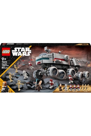 LEGO® Star Wars: Klon Savaşları Cumhuriyet Juggernaut 75413 - 9 Yaş ve Üzeri Çocuklar için Yaratıcı Oyuncak Yapım Seti (813 Parça)