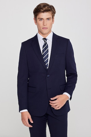 AC&Co / Altınyıldız Classics Erkek Lacı Slim Fit Dar Kesim Mono Yaka Beli Bağlamalı Kapak Cepli Esnek Takım Elbise Lacı