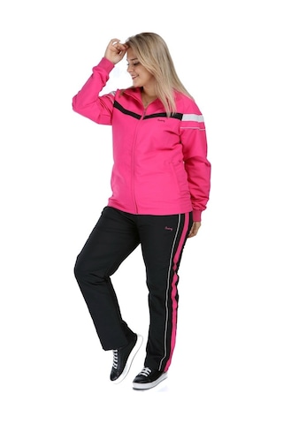 Fantasy Kadın Yarım Balıkçı Yaka Büyük Beden Eşofman Takım Edy958