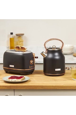Haden Heritage 1.7 L Siyah - Bakır Su Isıtıcı