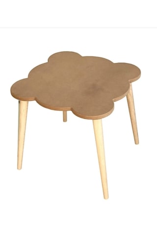 Boyanabilir Ahşap Mdf Kare Çocuk Oyun Aktivite Masası Ahşap