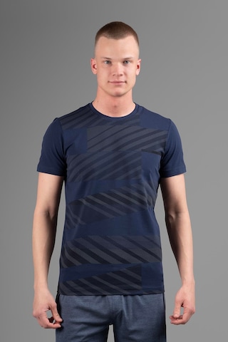Maraton Regular Erkek Bisiklet Yaka Açık Lacivert T-shirt Lacivert