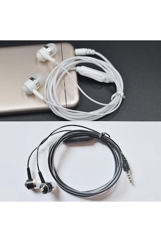 Mikrofonlu Kablolu Kulaklık Rahat Kablolu Kulaklık Çevreleyen Bas Ses Müzik Çağrısı İçin Kulak İçi Kulaklık