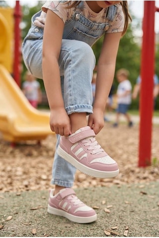 Fort Cool Foor Rahat Esnek Sneaker Kız Çocuk Spor Ayakkabı Pudra