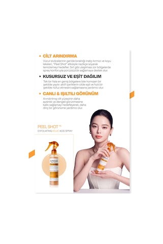 Kojik Asit İçerikli Vücut Peeling Spreyi Batık Ve Kararma Karşıtı Bakım 200ml