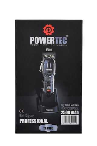 Powertec Tr-8700 Saç Tıraş Makinesi Siyah 3 - 4 Saat