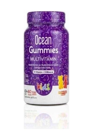 Ocean Gummies Multivitamin Kids 60+60 Çiğnenebilir Jel Form Ocean Gummies Multivitamin Kids 60+60 Çiğnenebilir Jel Form