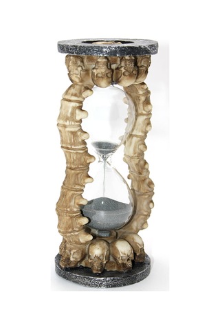 2 Adet Kum Saati Polyester Kurukafa Tasarımlı Dekoratif Masa Süsü, Sand Timer, Hourglass, Ofis Ve Ev Aksesuarı 1