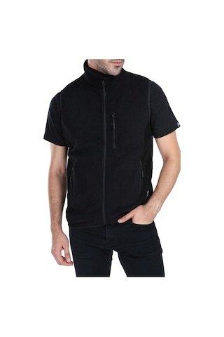 Ghassy Co. Erkek Çok Cepli Koyu Haki Polar Yelek 538711625