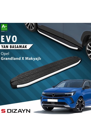 S-dizayn Opel Grandland X Makyajlı Hybrid Evo Aluminyum Yan Basamak 183 Cm 2021-2024 A+ Kalite