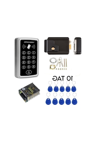 Qyouth Sistem Otomatiği Kilidi Kapı Full Apartman Akıllı Kilit Seti Tt