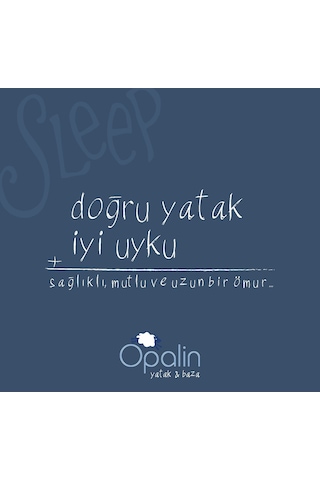 Uzunbebe 80X180 Opalin Origami Ortopedik Yayli Yatak 80*180 Yayli Yatak