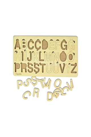 Alfabe Bultak Puzzle 3 Mm Akça