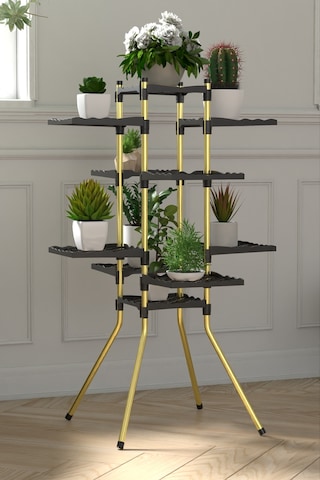 Mundo 10 Raflı Dekoratif Çiçek Standı Çiçek Bahçesi Saksı Standı Diğer