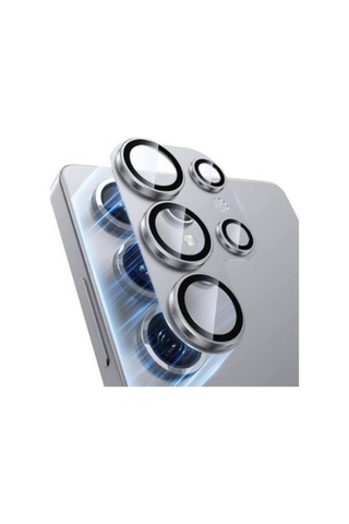 Samsung Uyumlu S 24 Ultra Kamera Koruma Lensi Gümüş