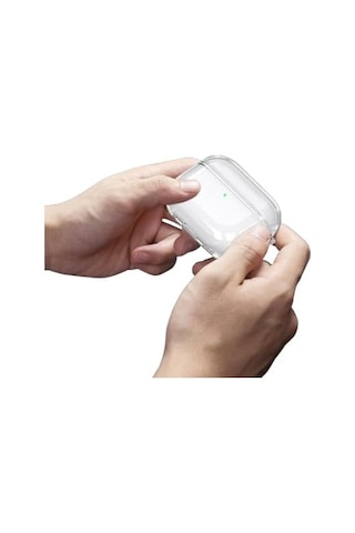 Soft Yumuşak Şeffaf Esnek Silikon Airpods Pro 3 İle Uyumlu Kulaklık Kılıfı Ve Karabina Anahtarlık Şeffaf, Airpods Pro 3