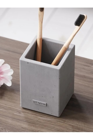 Getknow Home Banyo İçin Diş Fırçası Bardağı 269935371 Gri