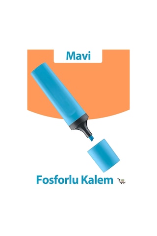 Sarı Ve Mavi Fosforlu Kalem Diğer