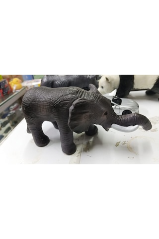 Plastik Oyuncak Hayvan Büyük Boy Afrika Fili 17 Cm