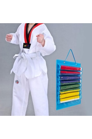 Pazly Suntek Karate Kemer Düzenleyici Hafif Keçe Taşınabilir Mavi - Spor Aksesuarı Mavi