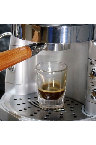 Yaozixa Profesyonel 51mm Breville Portafiltre - Bes 870/878/880 Uyumlu, Ahşap Tutacaklı