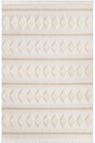 Vivaldi Havana 3003 Krem İskandinav Serisi Salon Oturma Yatak Odası Halısı Krem