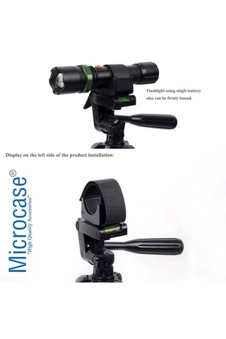 Microcase Çok Amaçlı Cırt Yapışkanlı 1/4 Vida Girişli Tutucu Sabitleyici - Al5002 -