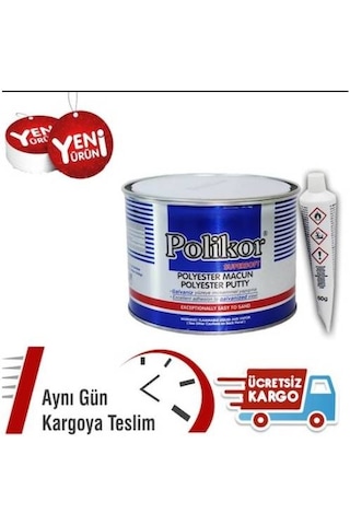 Polikor Polyester Çelik Macun 400Gr Polikor Polyester Çelik Macun 400Gr