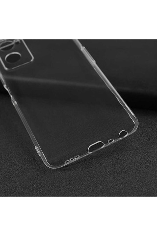 Khayra A76 Kılıf Süper Silikon Kapak - Renksiz Renksiz