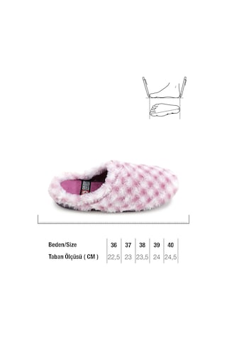 Gezer Kadın Kışlık Ev Bahçe Gondol Rahat Taban Terlik Gt1kzm.16074.00.ck5.4ı Mor