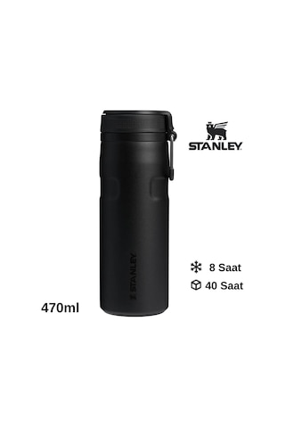 Stanley The Iceflow Twist Flip 0.47 L Çelik Termos Siyah