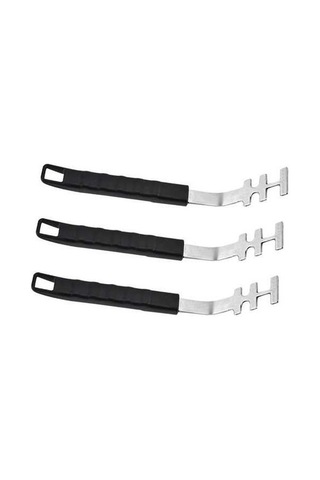 Fortunelane Paslanmaz Çelik Izgara Tutucu, Açık Barbekü Izgara Net Tutucu, Mutfak Gadget, Esansiyel Çelik