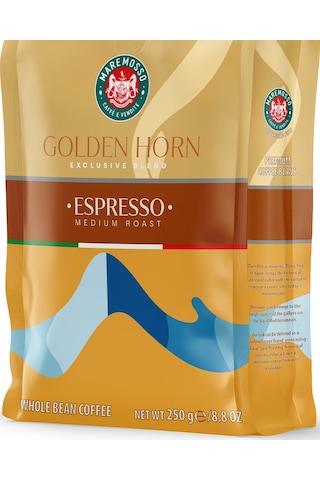 Espresso Golden Horn Blend 2x250 Gr. Çekirdek Veya Öğütülmüş Kahve Çekirdek Kahve