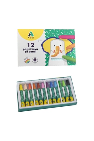 Öğrenci Okul Boyama Seti 4 Lü Adel 12 Renk Pastel Boya Kuru Boya Sulu Boya Keçeli Kalem 12 Li Boya Set Kreş Seti
