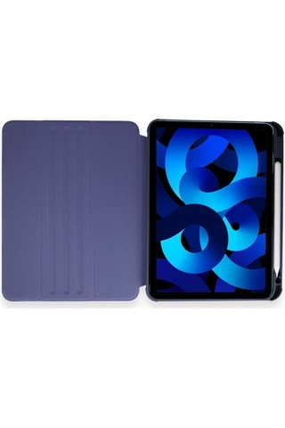 Apple Uyumlu iPad Pro 4. Nesil M2 Çip 2022 11 Inç Tablet 360 Dönebilen Kalem Bölmeli Standlı Kılıf Kılıf