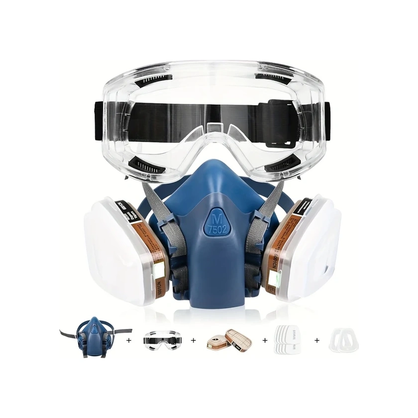 Willowhaven 7502 Gaz Maskesi Yeniden Kullanılabilir Solunum Maskesi Filtreli Kaynak Boyama Zımparalama