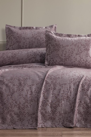 Burçak 2 Parça Tek Kişilik Pike Takımı 180x240 Pudra Pudra