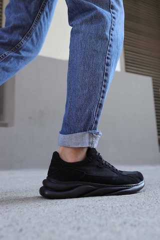 Knack Sneakers Ayakkabı 065 Siyah Süet (Siyah Taban) (553565759)